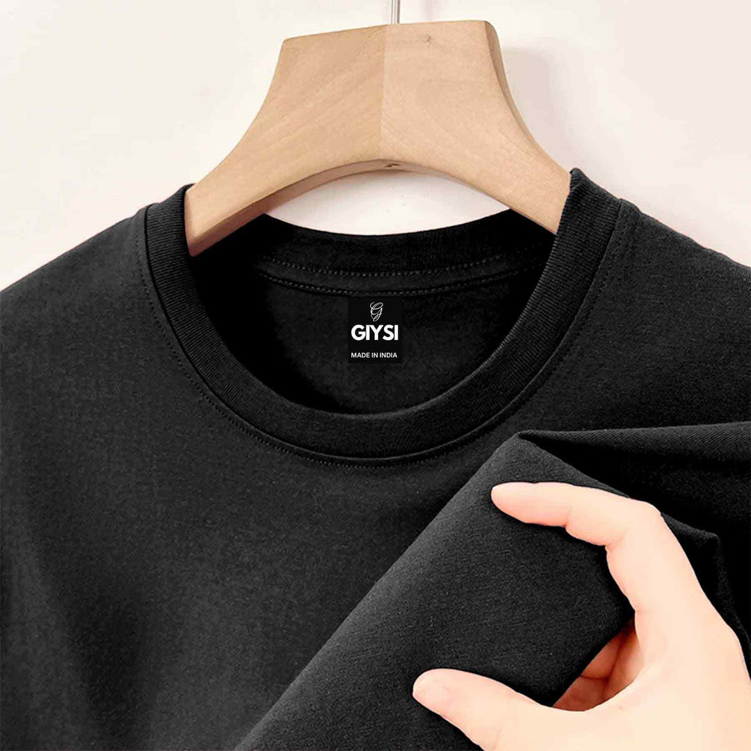 Black Round Neck T-shirt