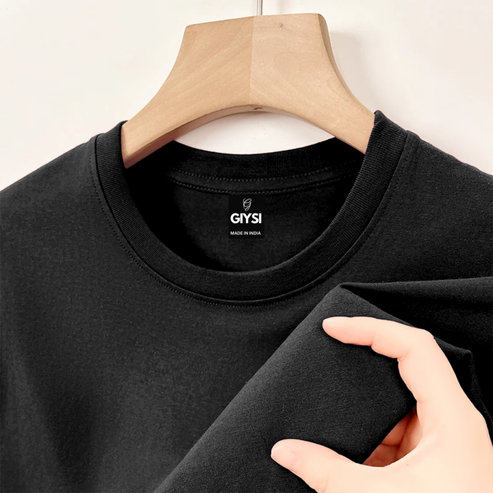 Black Round Neck T-shirt