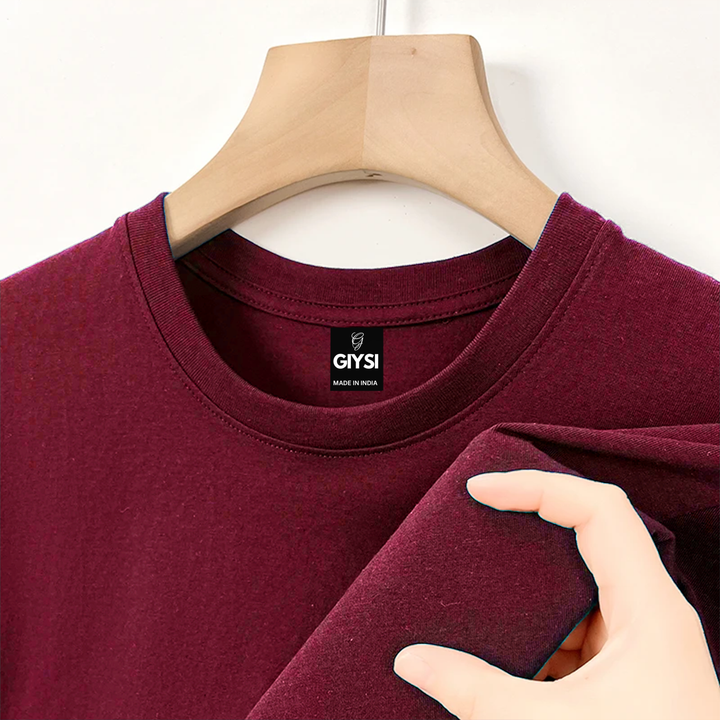 Maroon Crew Neck T-shirt
