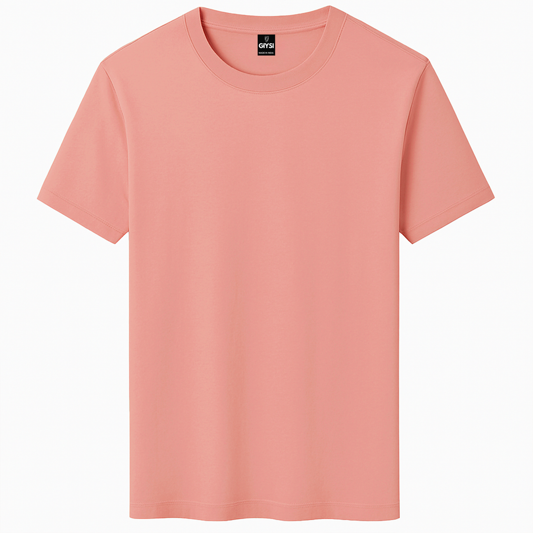 Peach Crew Neck T-shirt