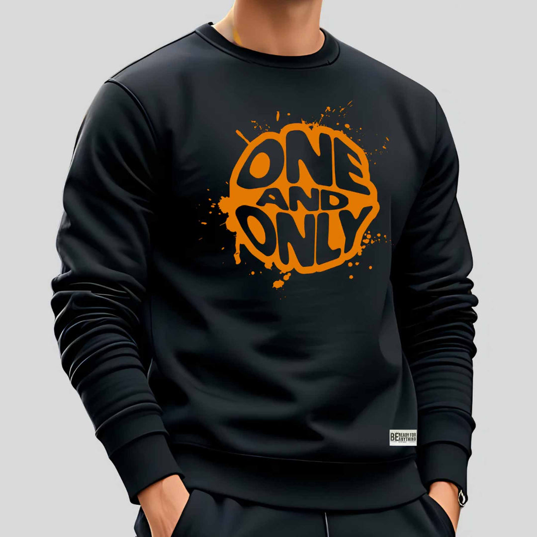 buy Printed Black Sweatshirt