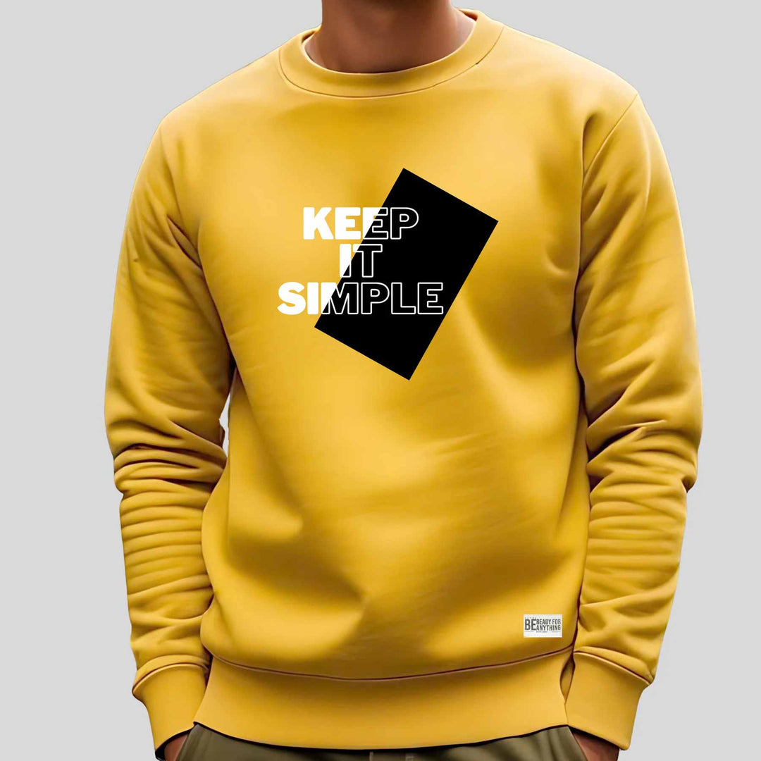 buy Printed Yellow Sweatshirt