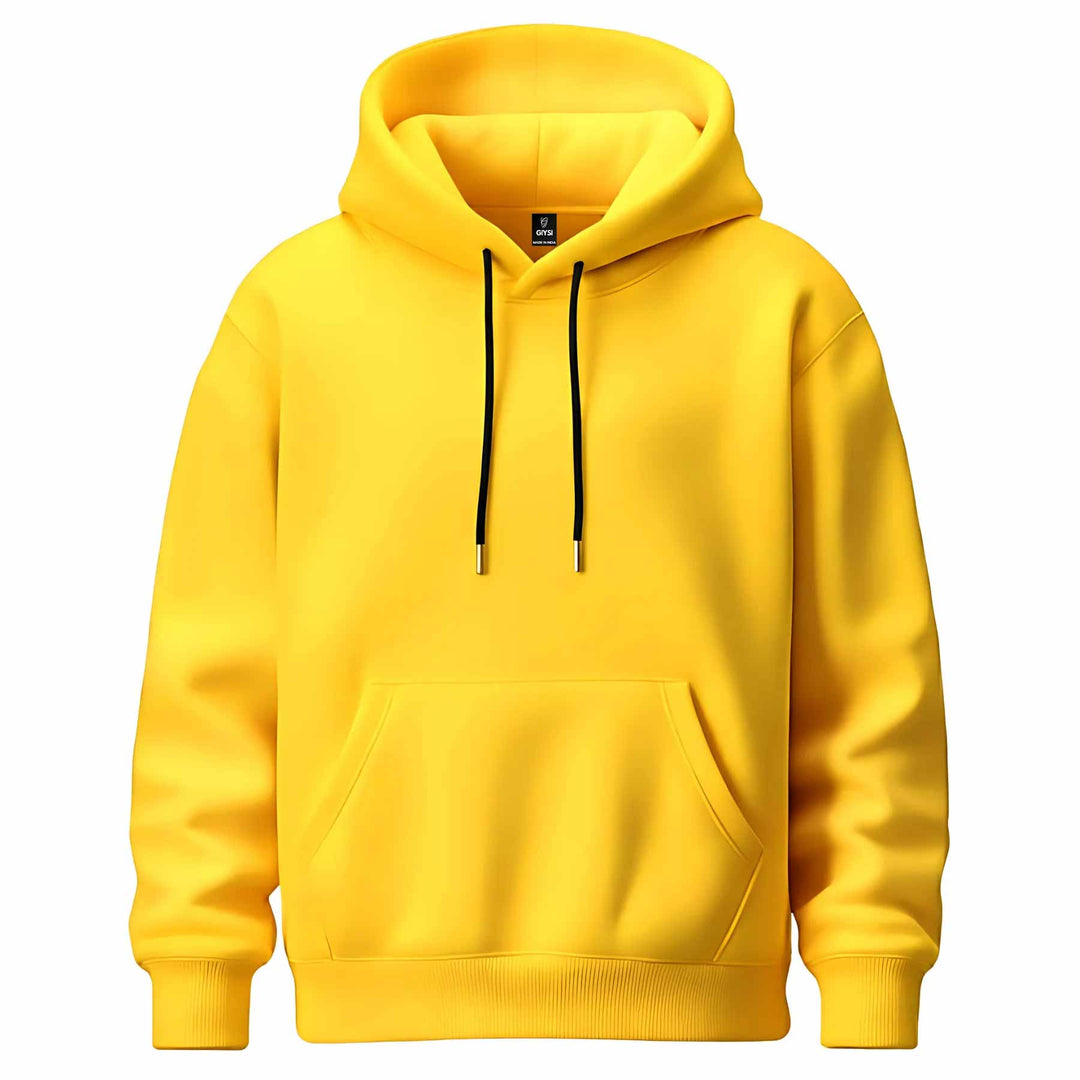 buy Solid Mustard Hoodie