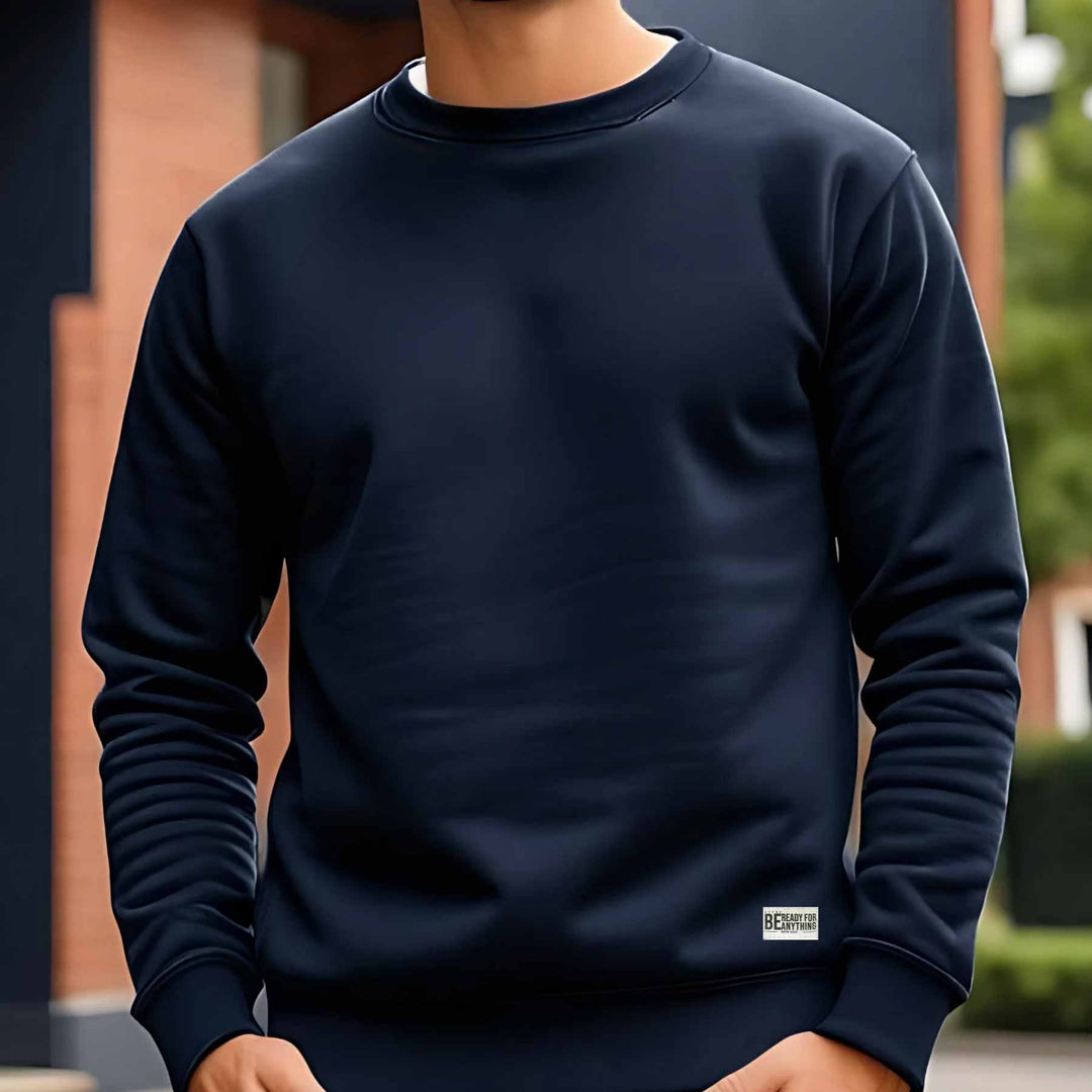 buy Solid Navy Sweatshirt