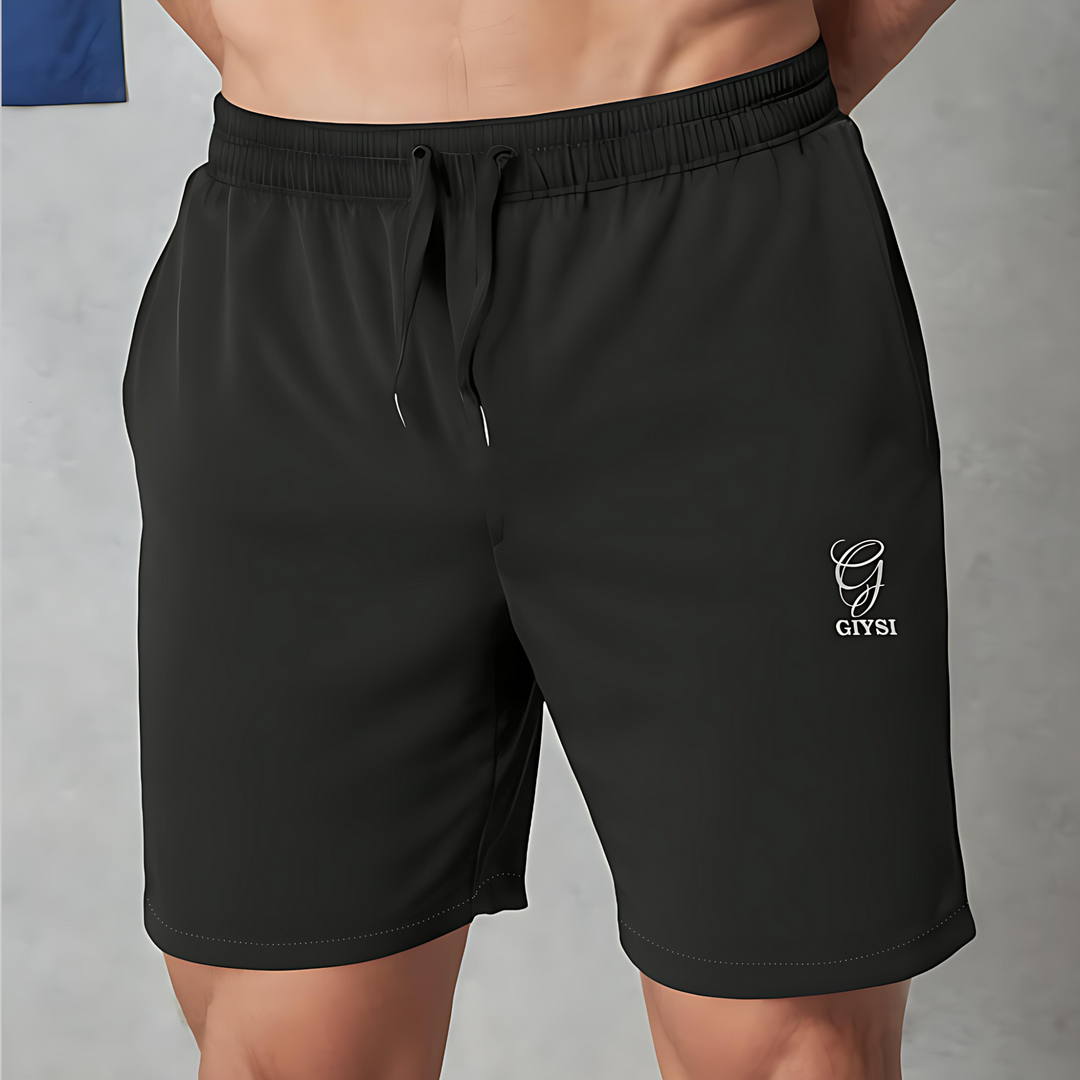 Solid Black Shorts with Zip Pockets