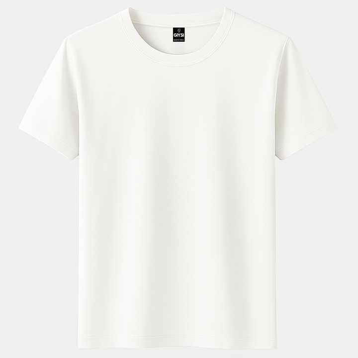 White Round Neck T-shirt