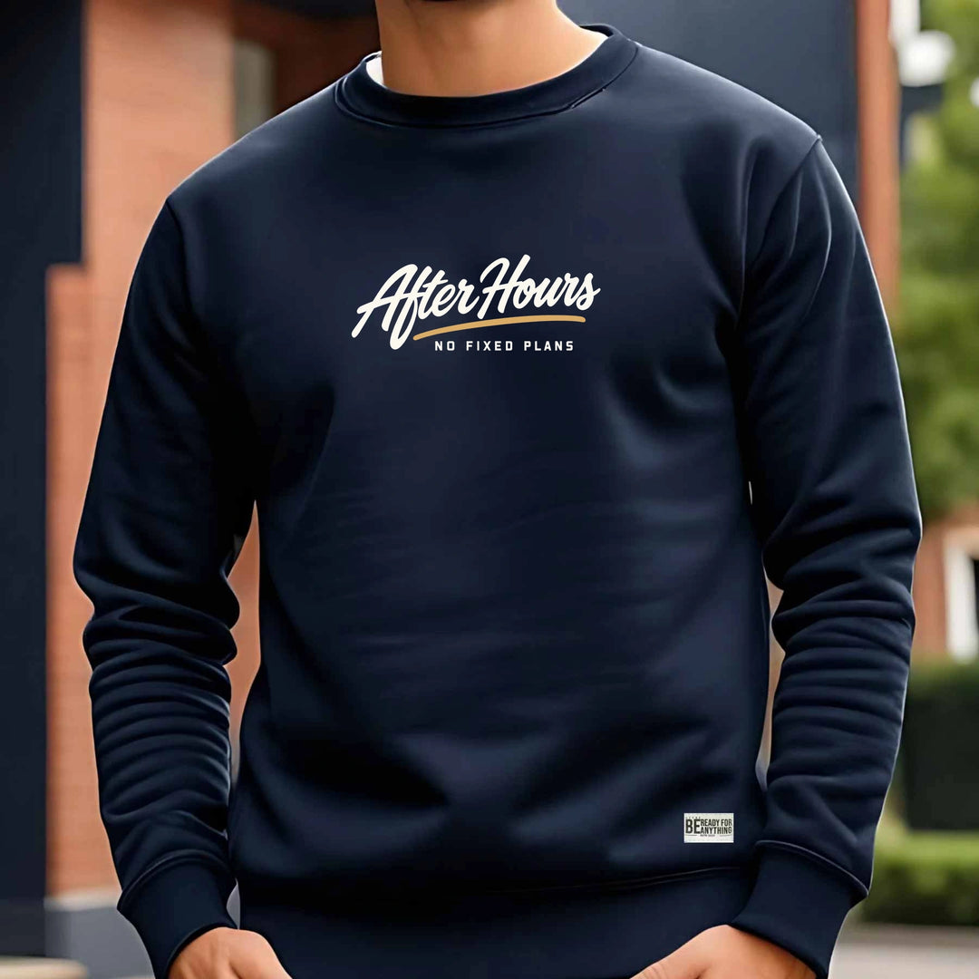 After Hours Graphic Sweatshirt – Navy Blue