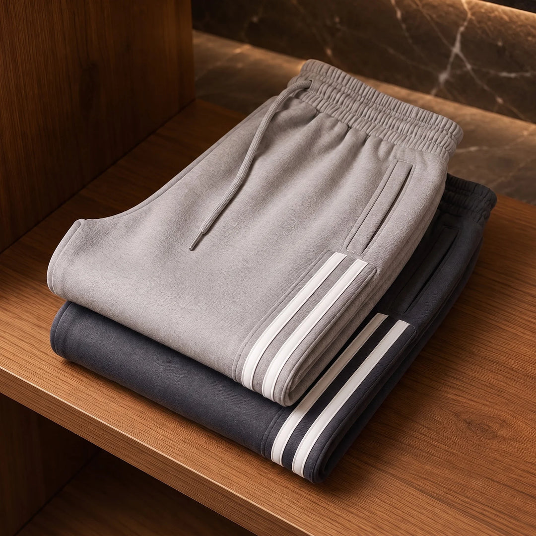 Premium Cotton Jogger Combo (Silver & Grey)
