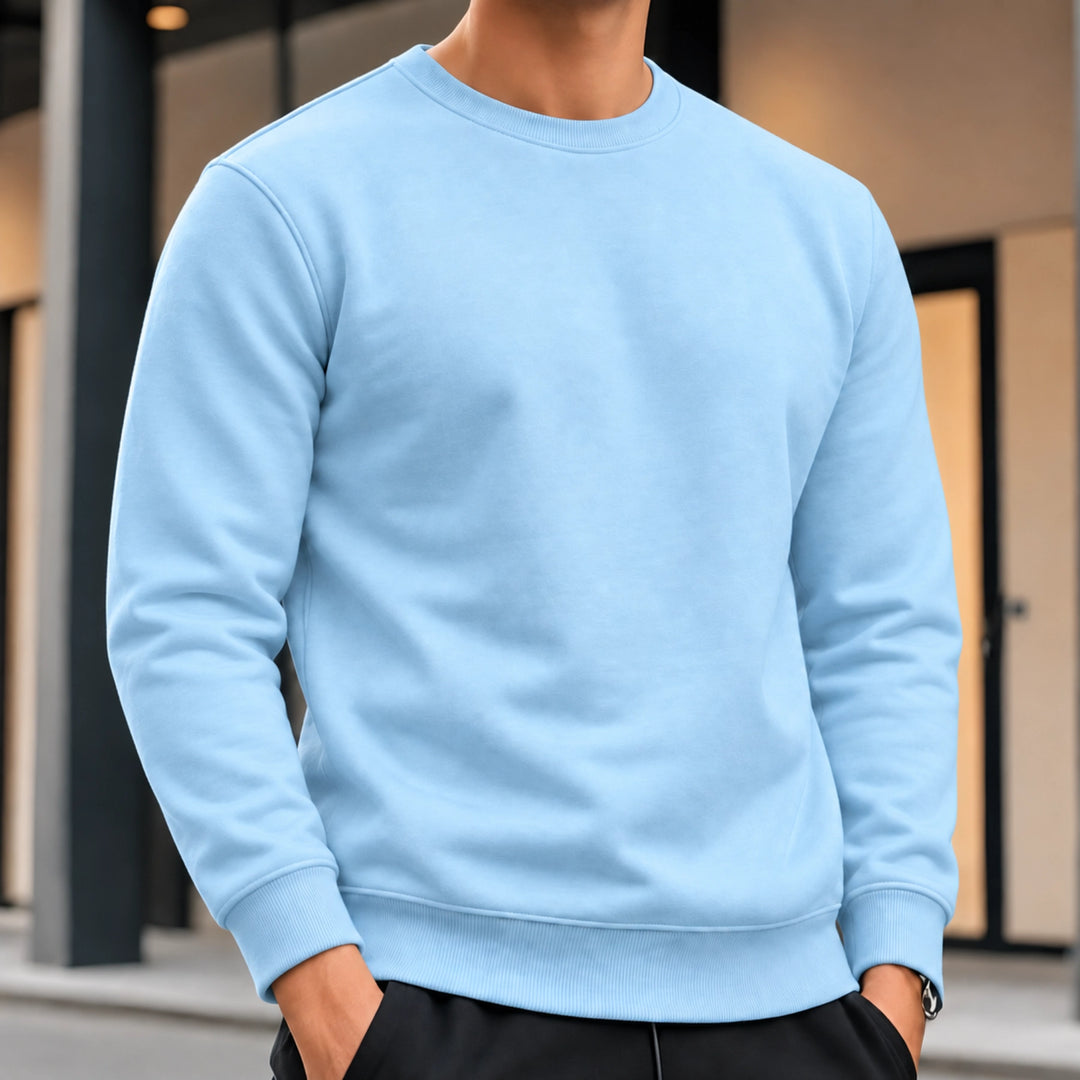 Solid Sky Blue Sweatshirt