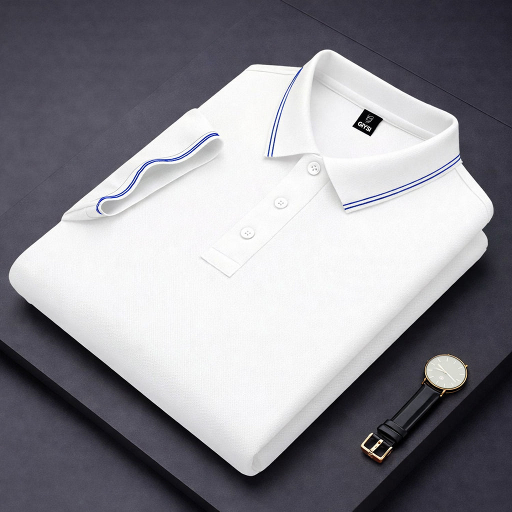 GIYSI White Polo T-shirt - Image 1