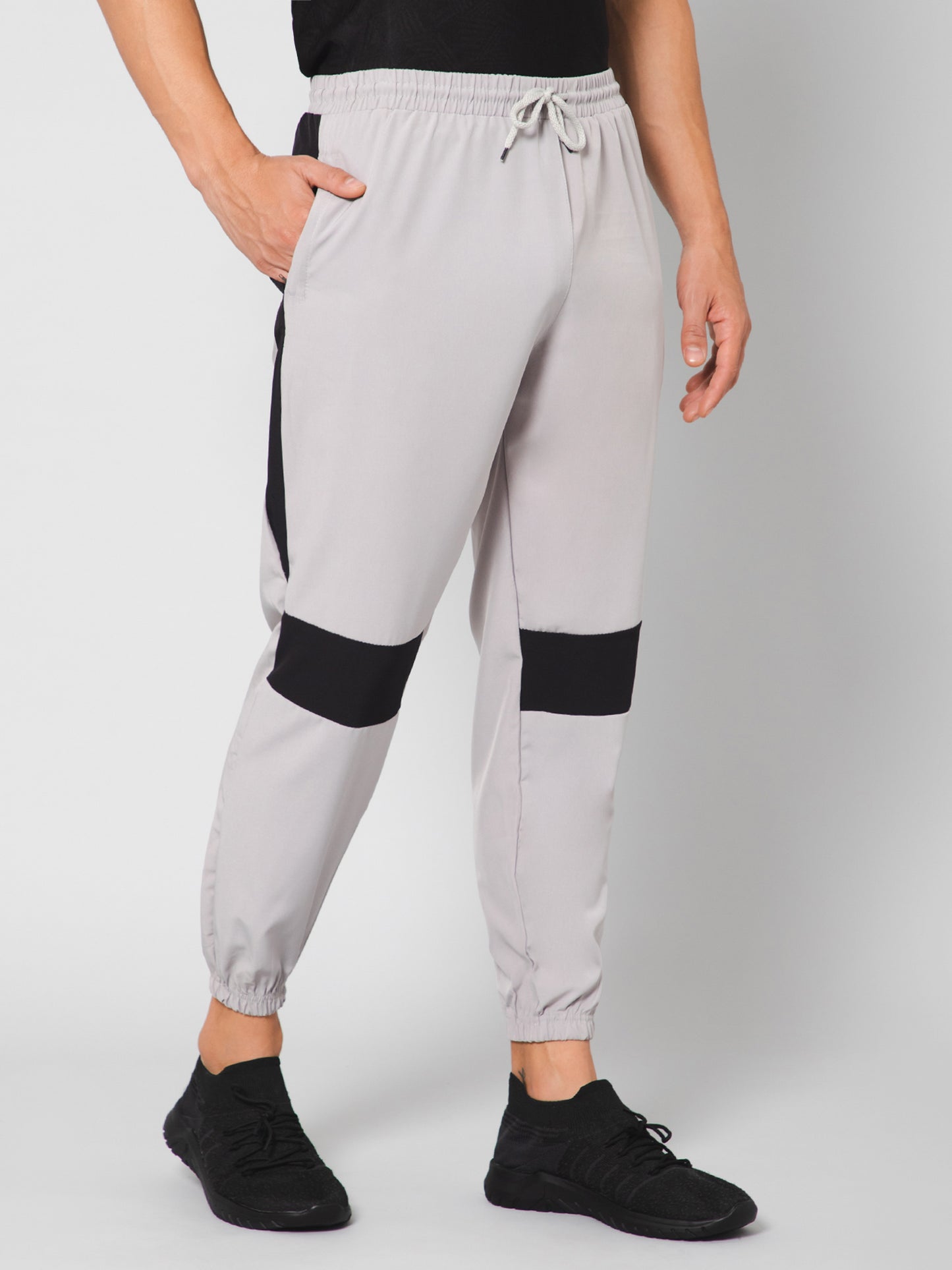 Grey Jogger with Zip Pockets