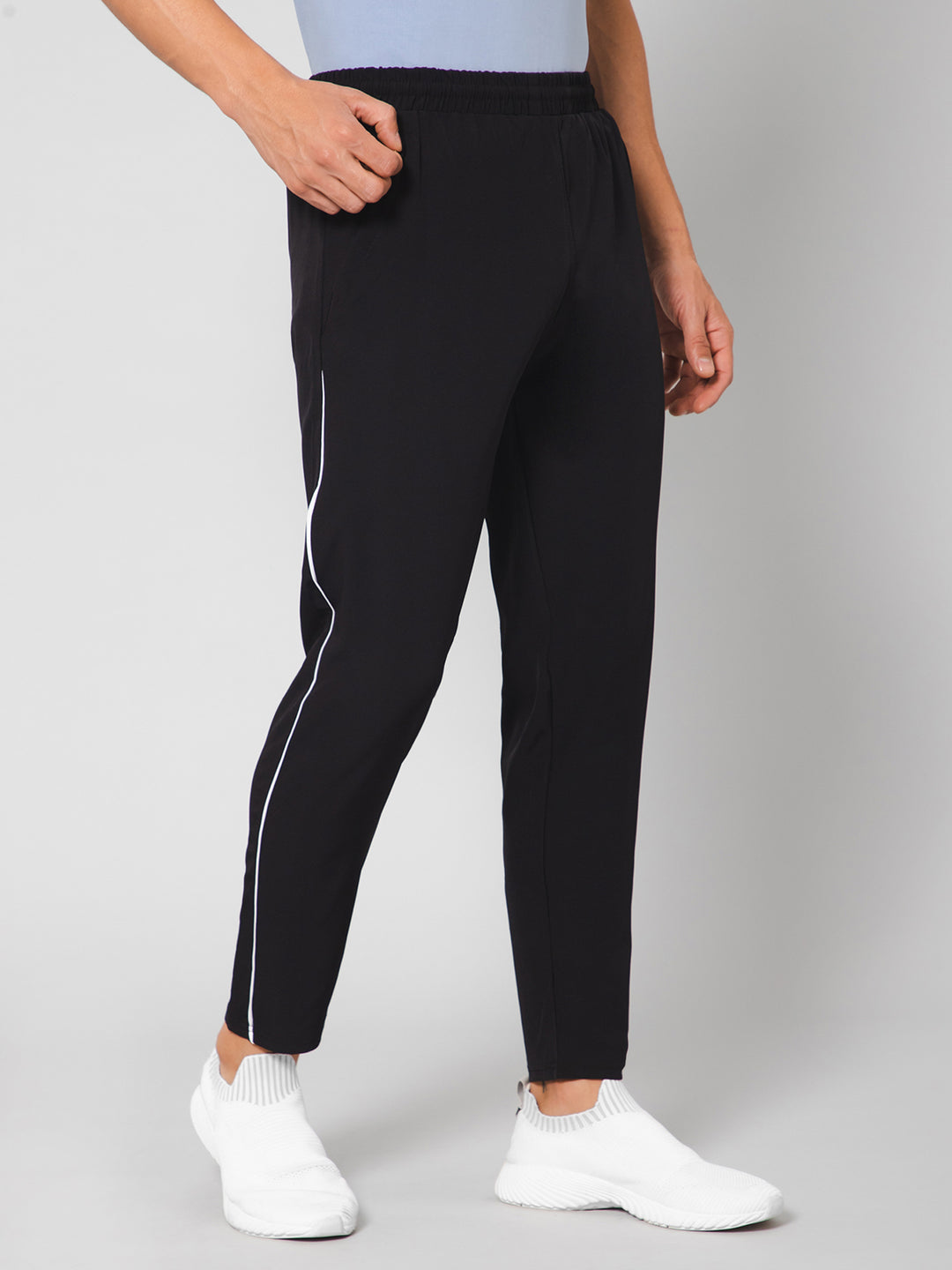 Black Casual Trackpants