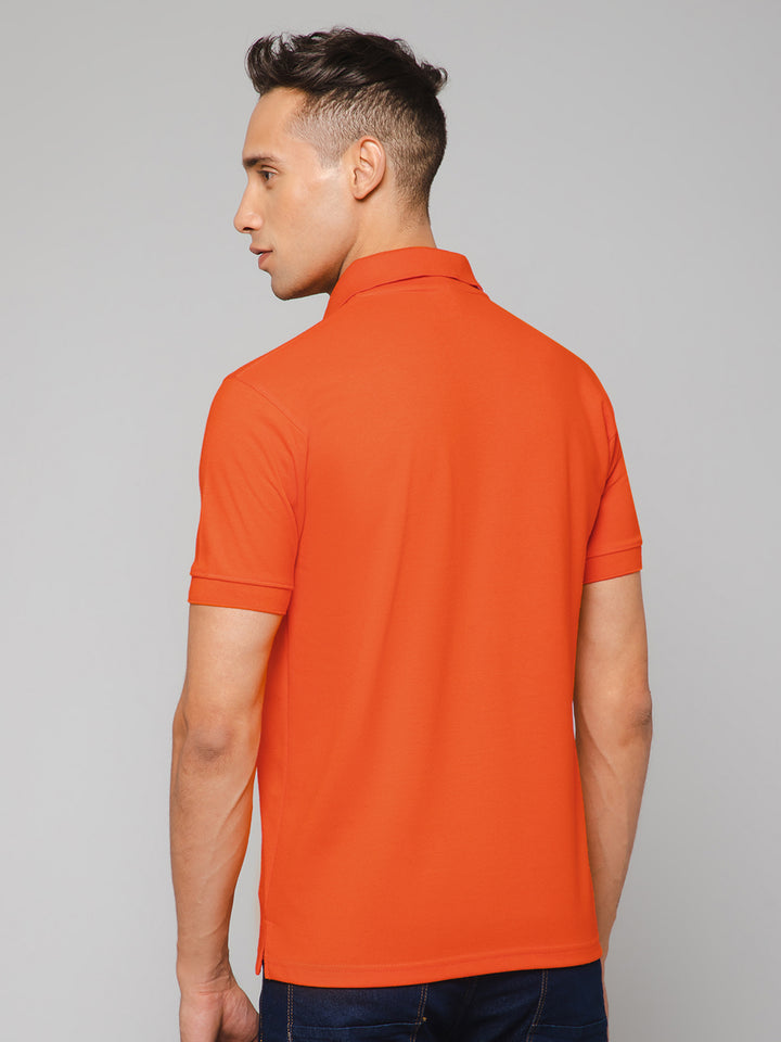 Orange Polo T-shirt