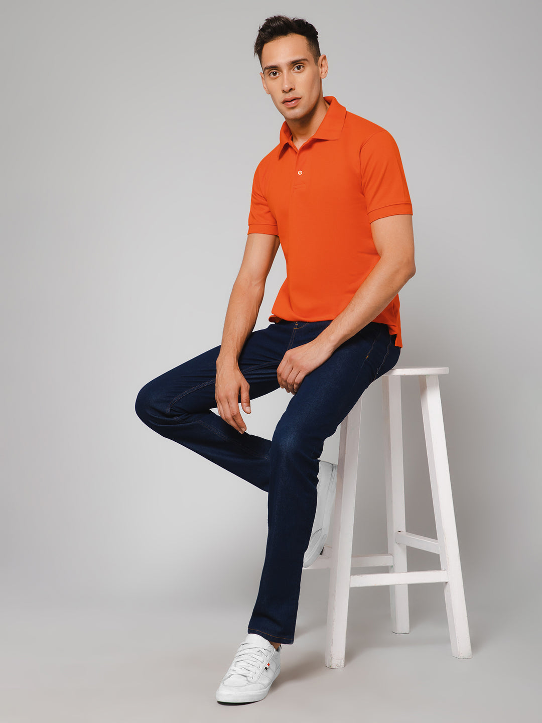 Orange Polo T-shirt